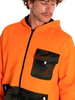 Poleron-Casual-Hombre-Utility-Hood-Banner-Full-Zip-Sweatshirt-Rojo-Cat