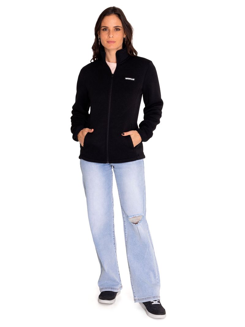 Polar-Casual-Mujer-W-Foundation-Sweater-Fleece-Negro-Cat