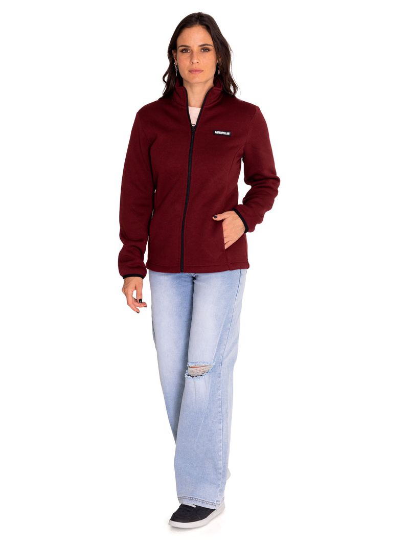 Polar-Casual-Mujer-W-Foundation-Sweater-Fleece-Rojo-Cat