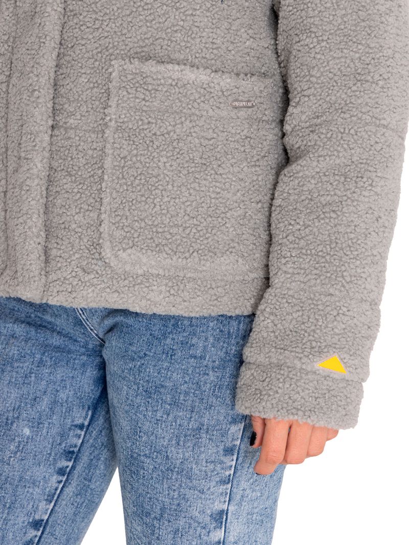 Polar-Casual-Mujer-Insulated-Full-Zip-Teddy-Jacket-Gris-Cat