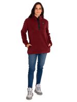 Polar Casual Mujer W Polar Fleece Half Snap Jacket Rojo Cat