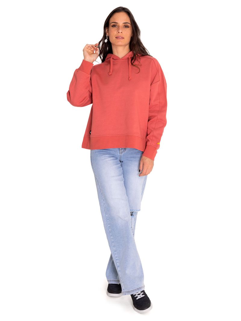 Poleron-Casual-Mujer-Fleece-Oversized-Cozy-Hoodie-Rojo-Cat
