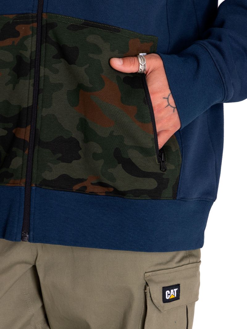 Poleron-Casual-Hombre-Utility-Hood-Banner-Full-Zip-Sweatshirt-Azul-Cat