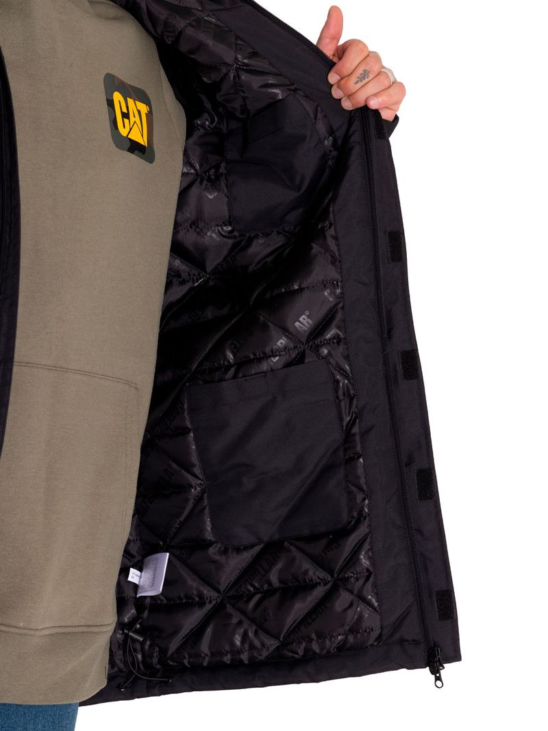 Parka Casual Hombre Mediumweight Insulated Utility Parka Negro Cat