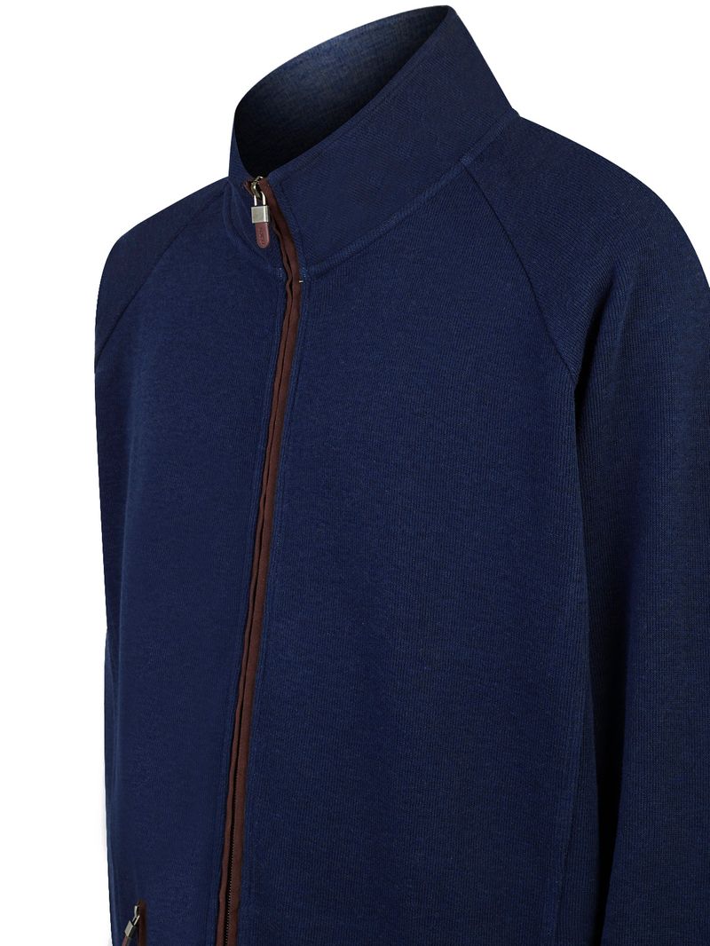 Polerón Algodón Orgánico Hombre Doble Azul Rockford