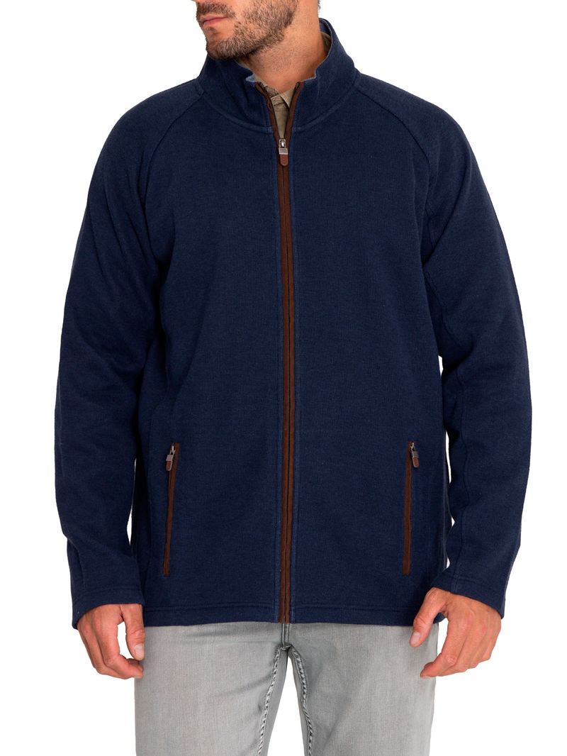 Polerón Algodón Orgánico Hombre Doble Azul Rockford