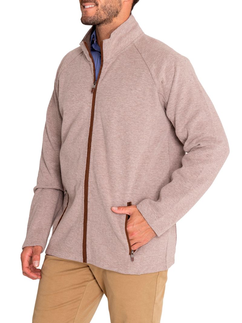 Polerón Algodón Orgánico Hombre Doble Beige/Crudo Rockford