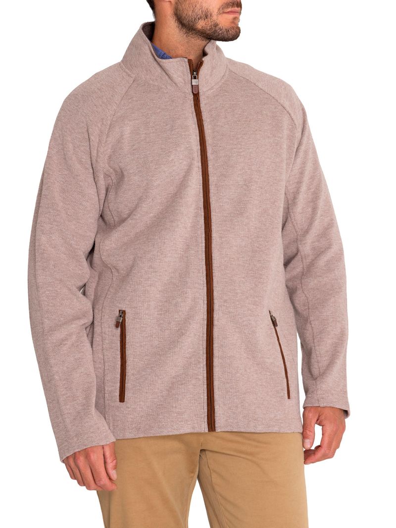 Polerón Algodón Orgánico Hombre Doble Beige/Crudo Rockford