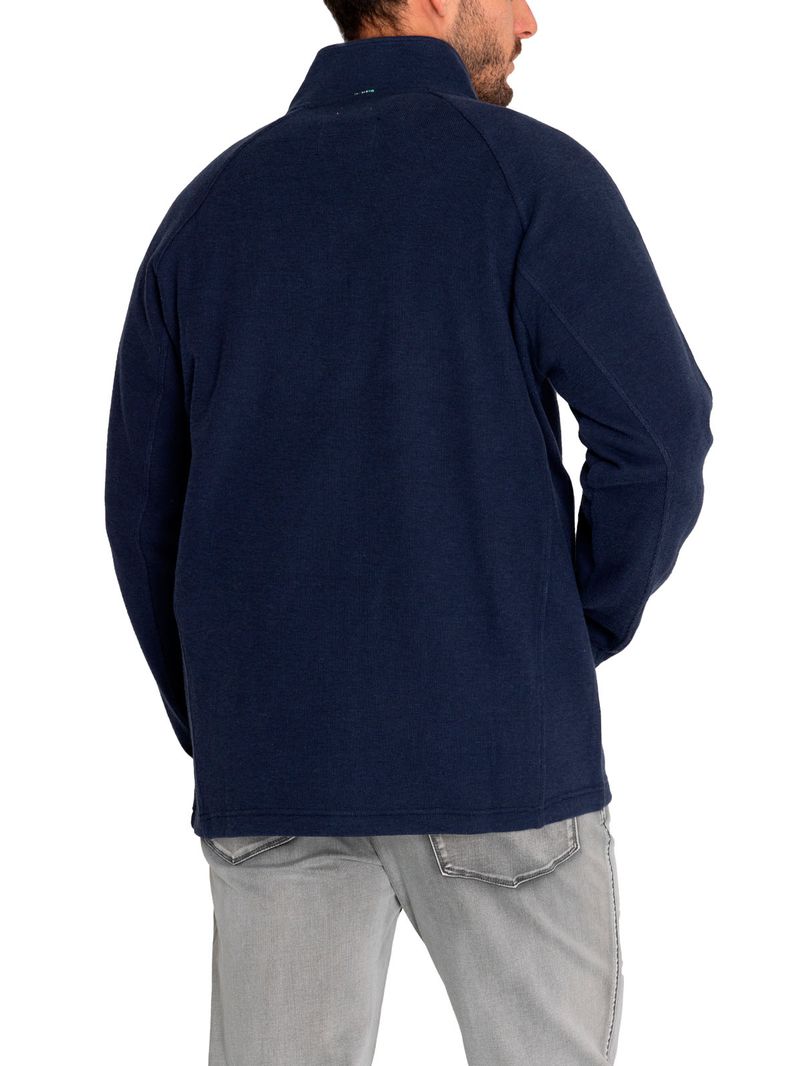 Polerón Algodón Orgánico Hombre Doble Azul Rockford