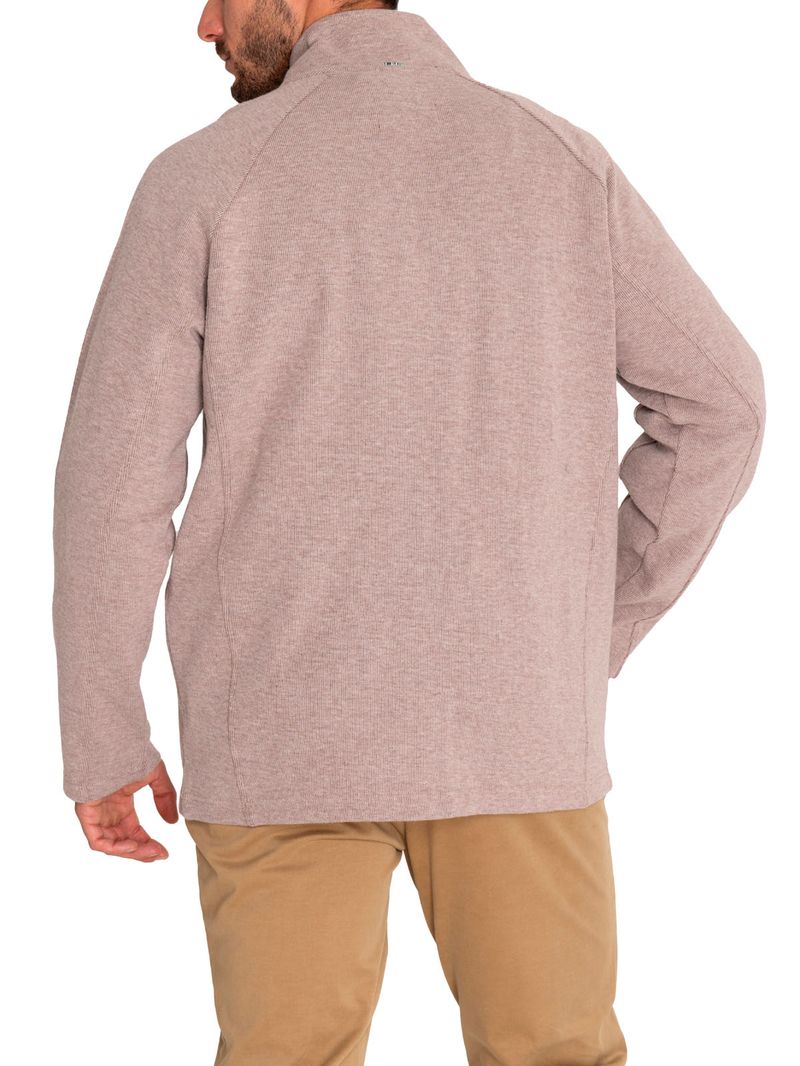 Polerón Algodón Orgánico Hombre Doble Beige/Crudo Rockford