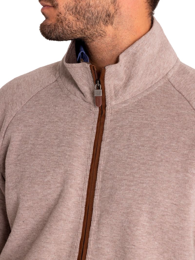 Polerón Algodón Orgánico Hombre Doble Beige/Crudo Rockford