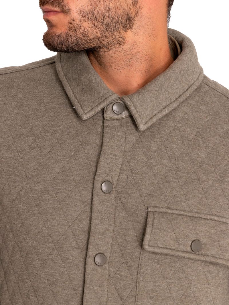 Polerón Fibras Recicladas Hombre Burgofull Verde Rockford