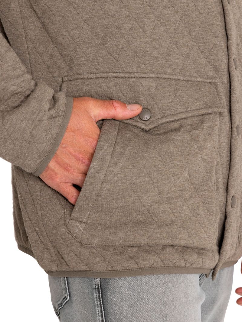 Polerón Fibras Recicladas Hombre Burgofull Verde Rockford