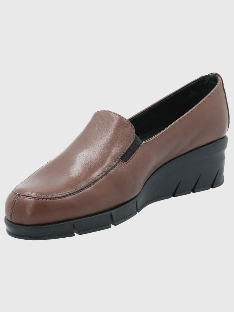 Zapato Cuero Mujer Huge Grant Too Café