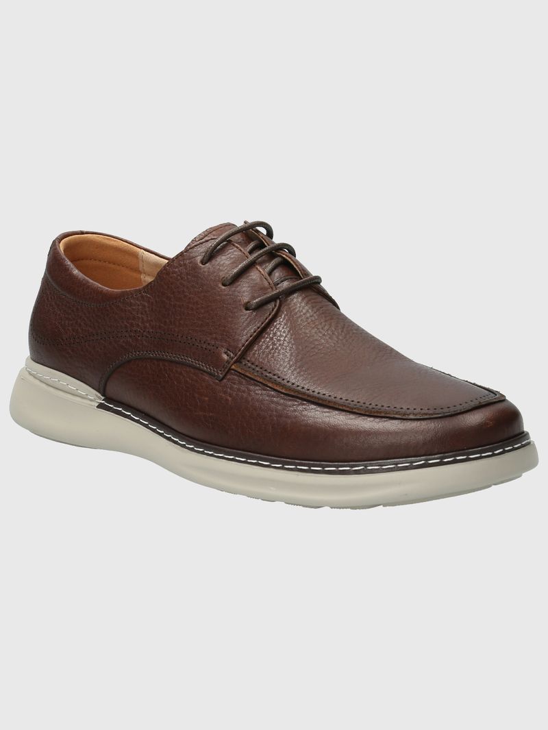 Zapato Cuero Hombre Max G Café