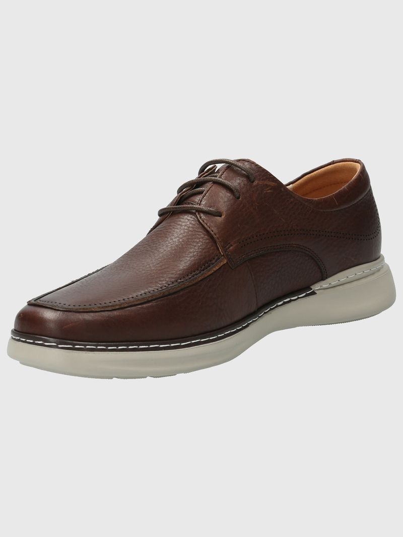 Zapato Cuero Hombre Max G Café