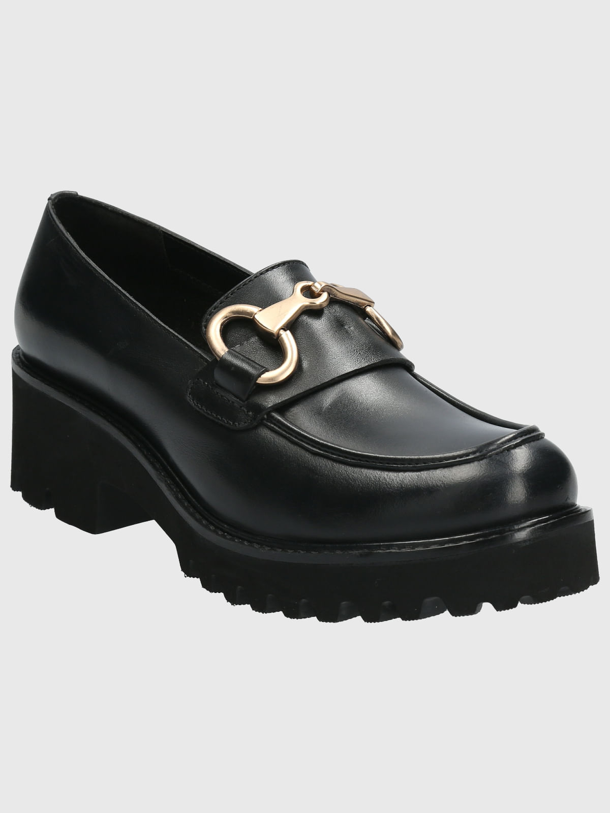 Hush Puppies Mocasin Cuero Mujer Lani Negro Ofertitas