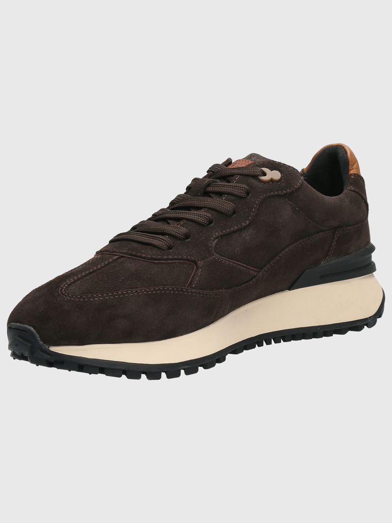 Zapatilla Cuero Hombre Gante Café