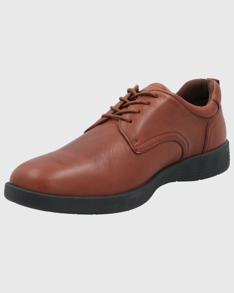 Zapato Cuero Hombre Spinal Town Café