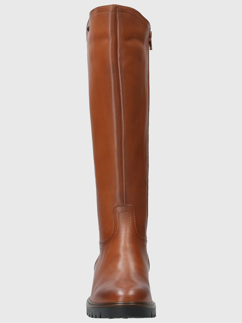 Bota Cuero Mujer Edra Café