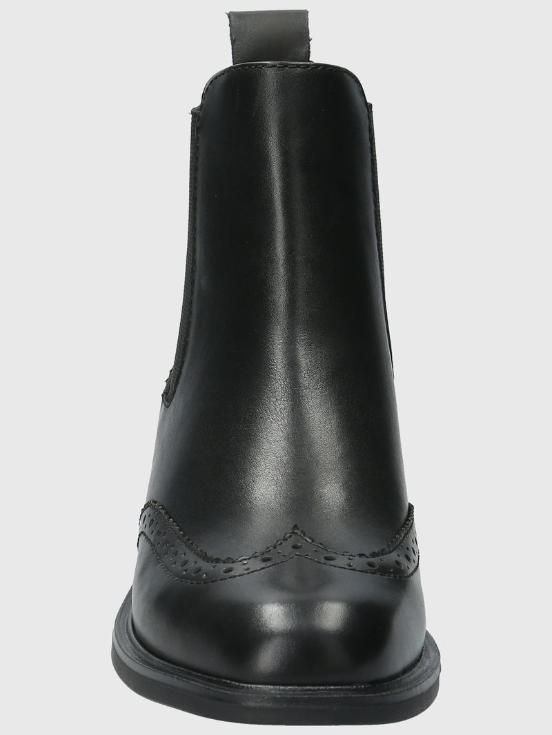 Botin Cuero Mujer Algate Negro