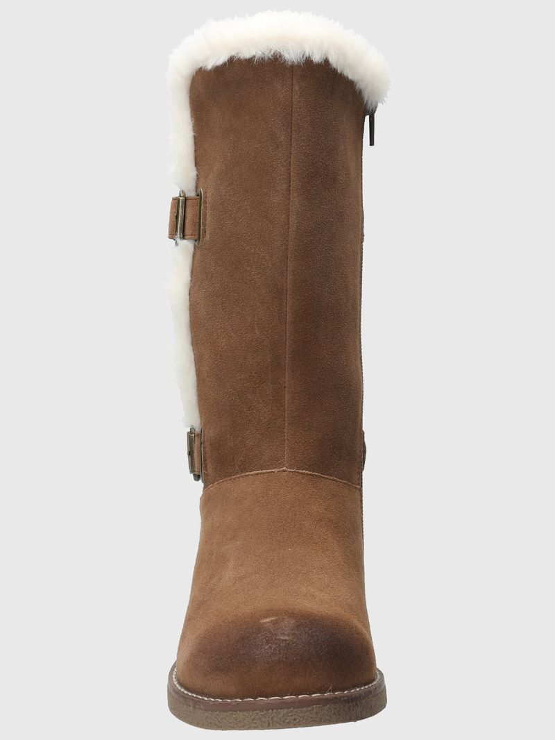 Bota Cuero Mujer Astrid Café