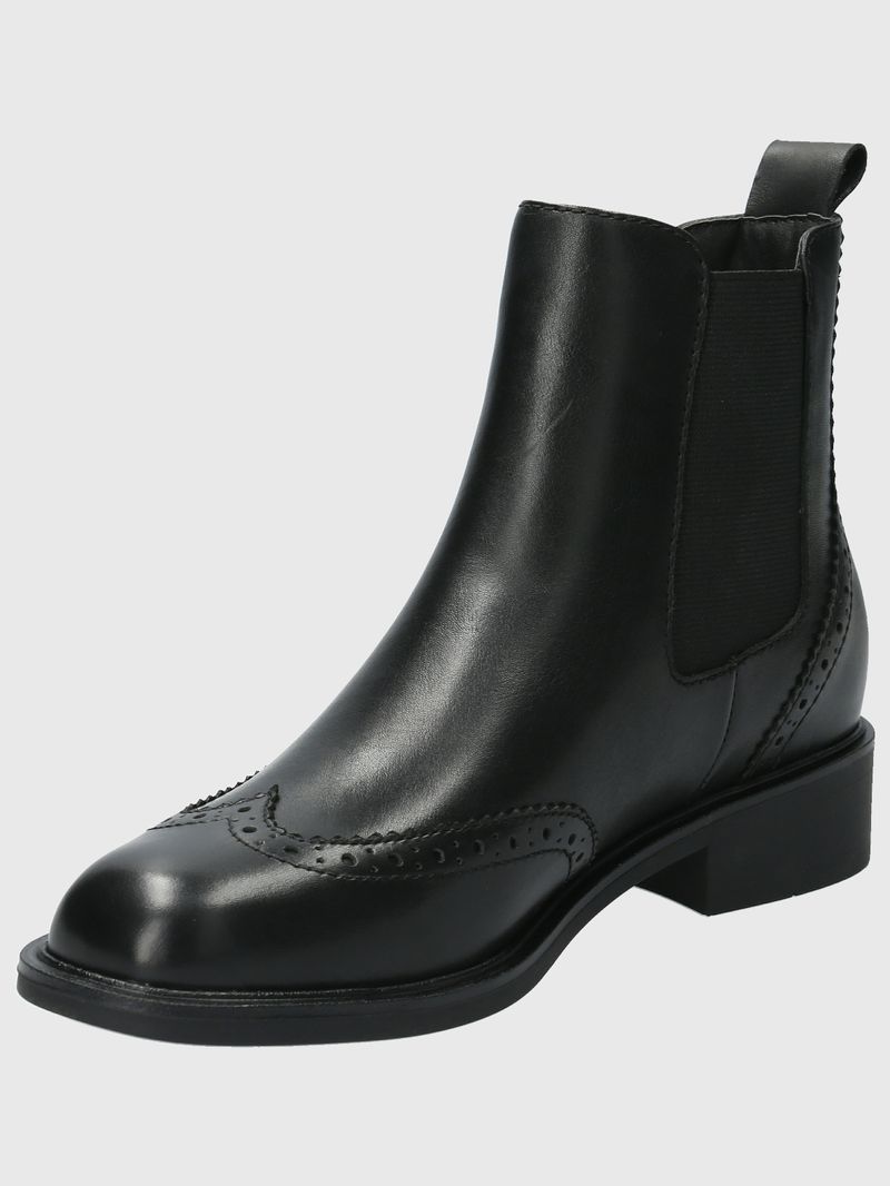 Botin Cuero Mujer Algate Negro