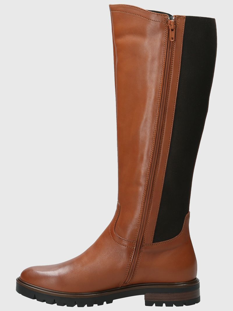 Bota Cuero Mujer Edra Café