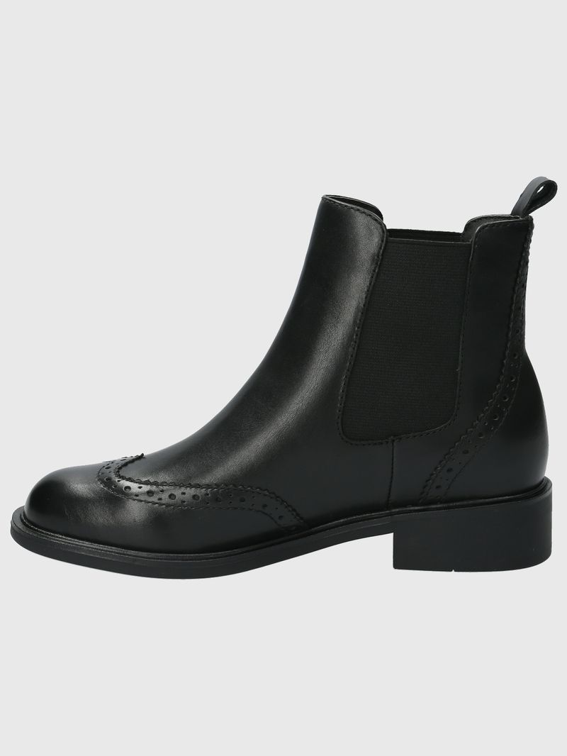Botin Cuero Mujer Algate Negro