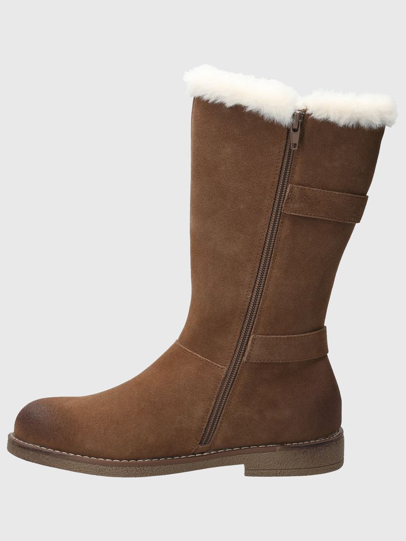 Bota Cuero Mujer Astrid Café