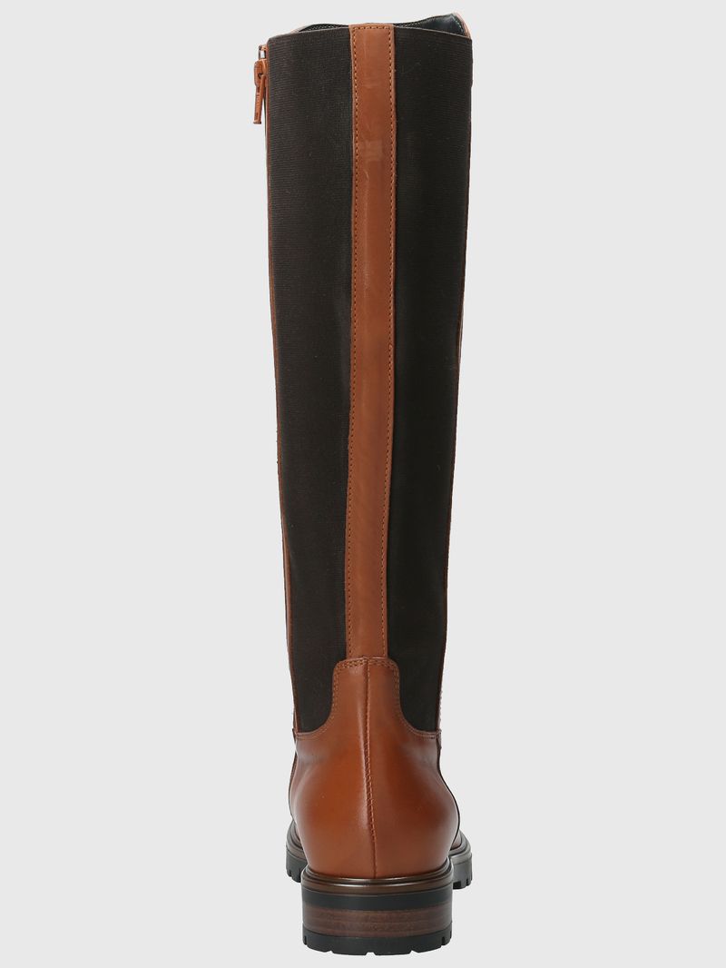 Bota Cuero Mujer Edra Café