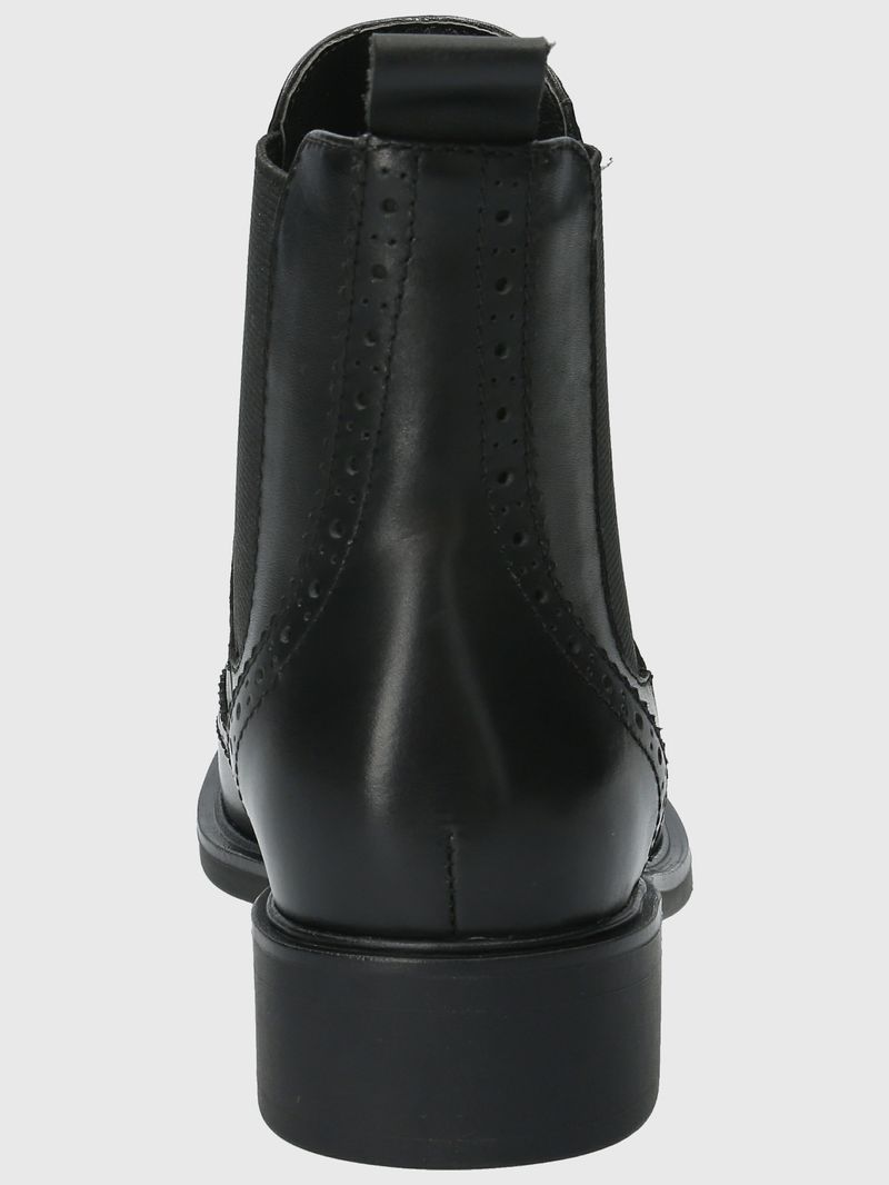 Botin Cuero Mujer Algate Negro