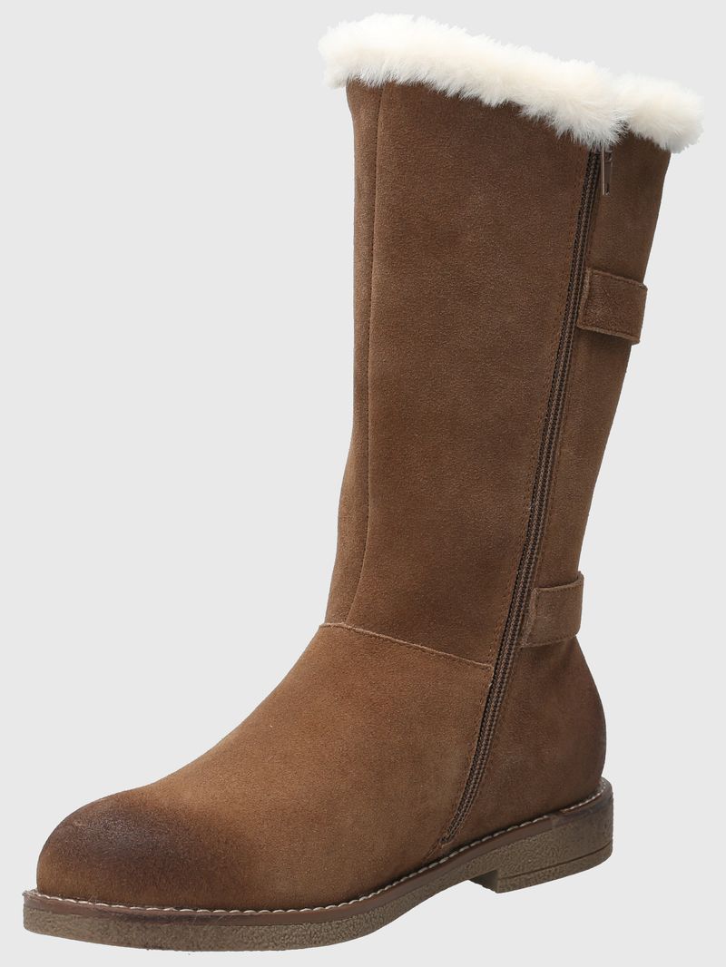 Bota Cuero Mujer Astrid Café