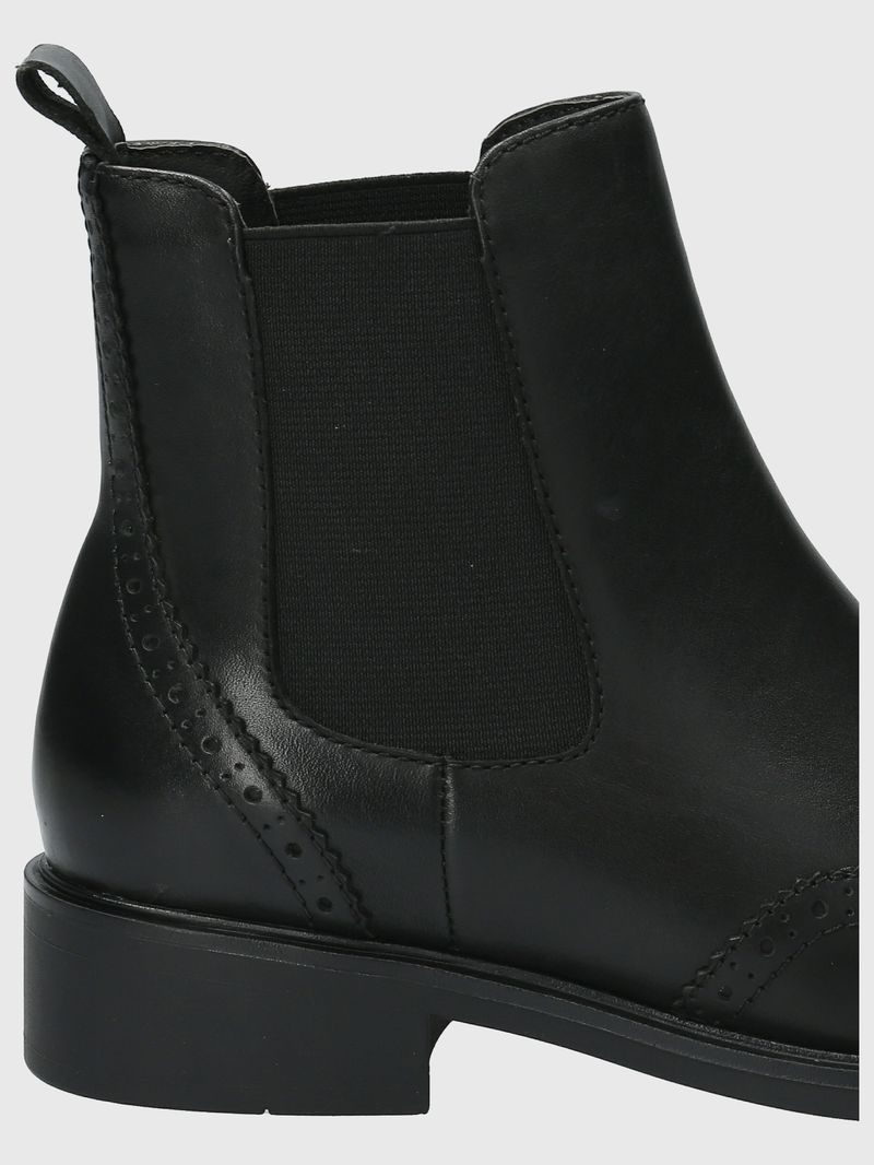 Botin Cuero Mujer Algate Negro