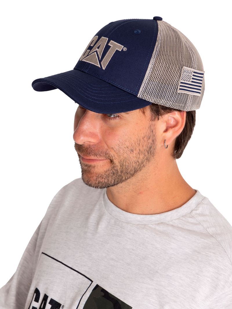 Jockey-Casual-UNISEX-CAT-LOGO-FLAG-HAT-AZUL-CAT