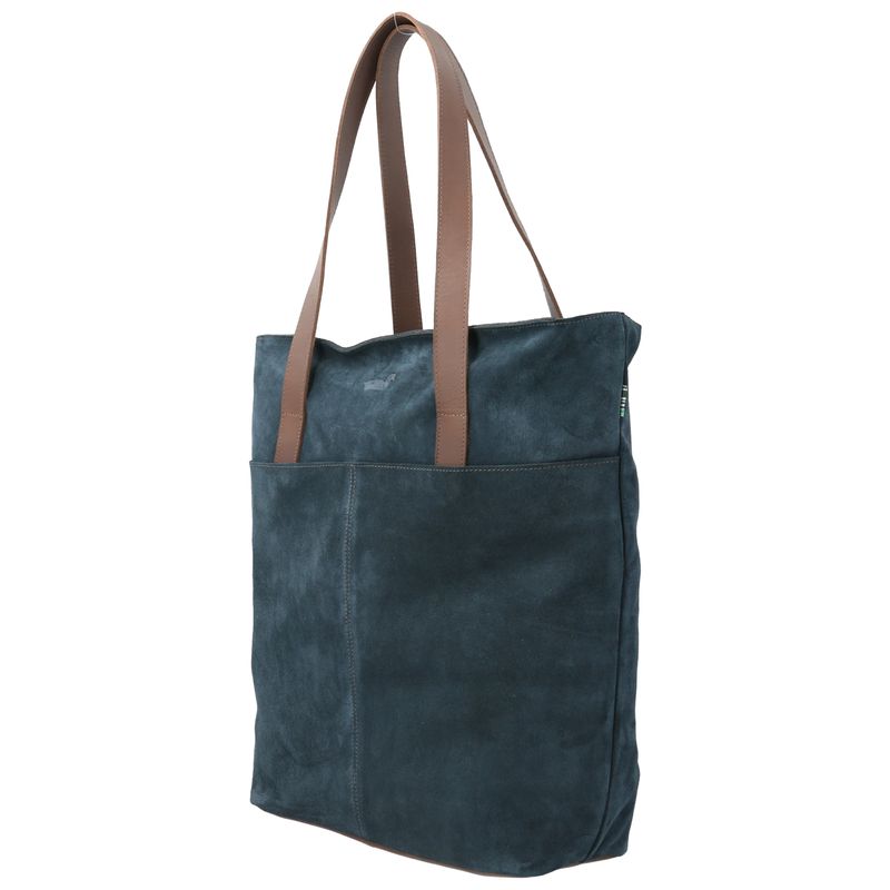 Cartera-Cuero-Mujer-Allie-Tote-Azul-Rockford