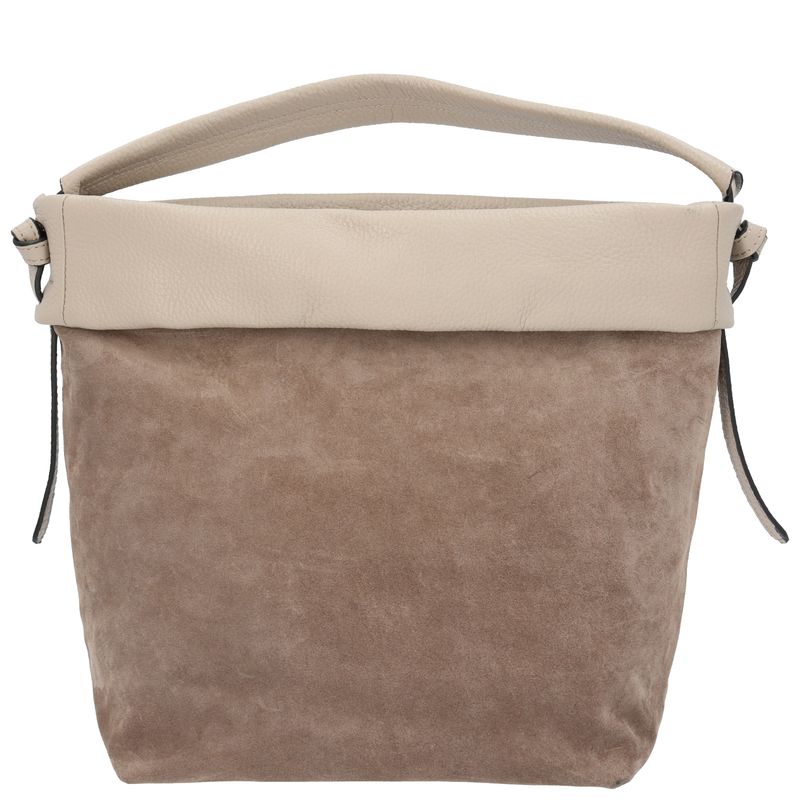 Cartera-Cuero-Mujer-Uffizi-Hobo-Beige-Crudo-Hush-Puppies