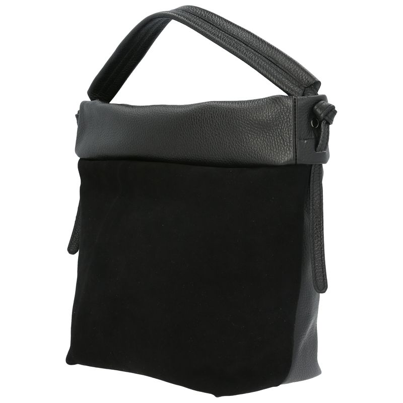 Cartera-Cuero-Mujer-Uffizi-Hobo-Negro-Hush-Puppies