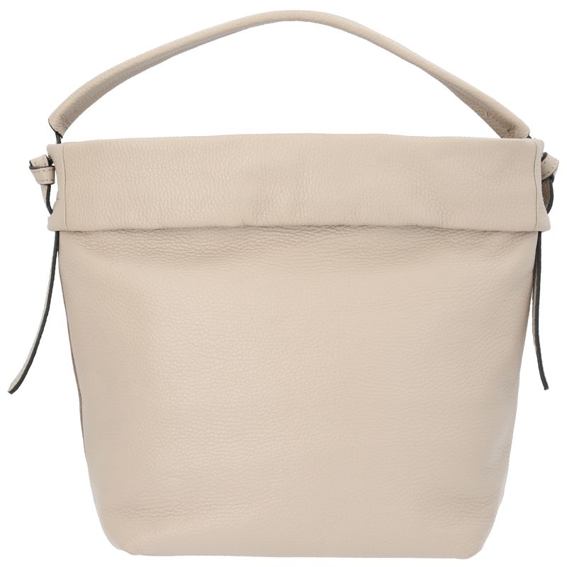 Cartera-Cuero-Mujer-Uffizi-Hobo-Beige-Crudo-Hush-Puppies
