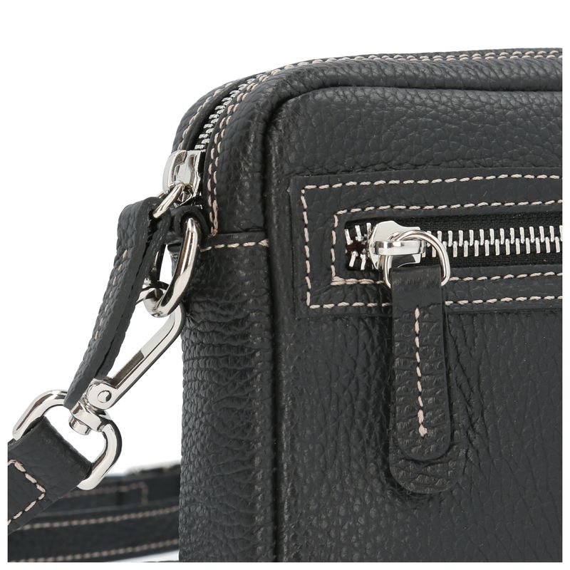 Cartera Cuero Mujer Genova Cross Negro Hush Puppies