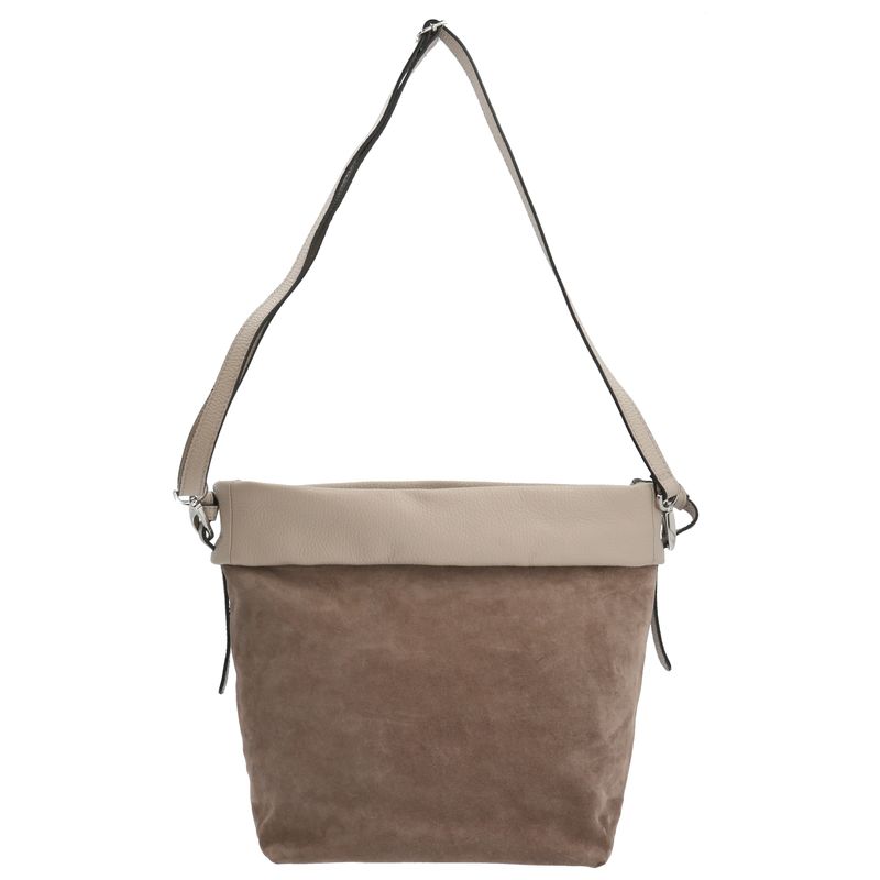 Cartera-Cuero-Mujer-Uffizi-Hobo-Beige-Crudo-Hush-Puppies