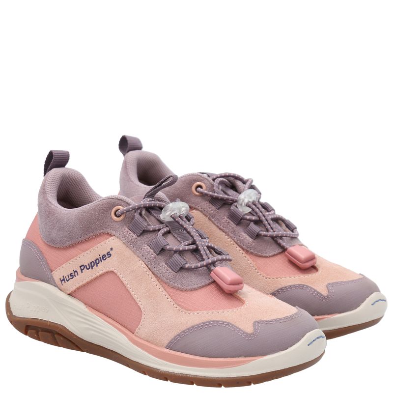Zapatilla Cuero Niña Fastland  Rosado