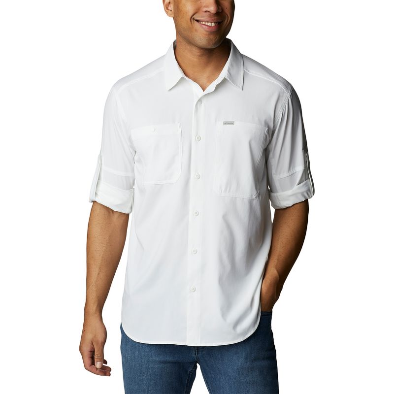 Camisa Manga Larga Hombre Silver Ridge Utility Lite Blanco Columbia