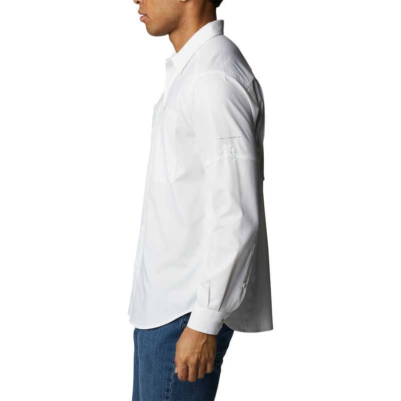 Camisa Manga Larga Hombre Silver Ridge Utility Lite Blanco Columbia