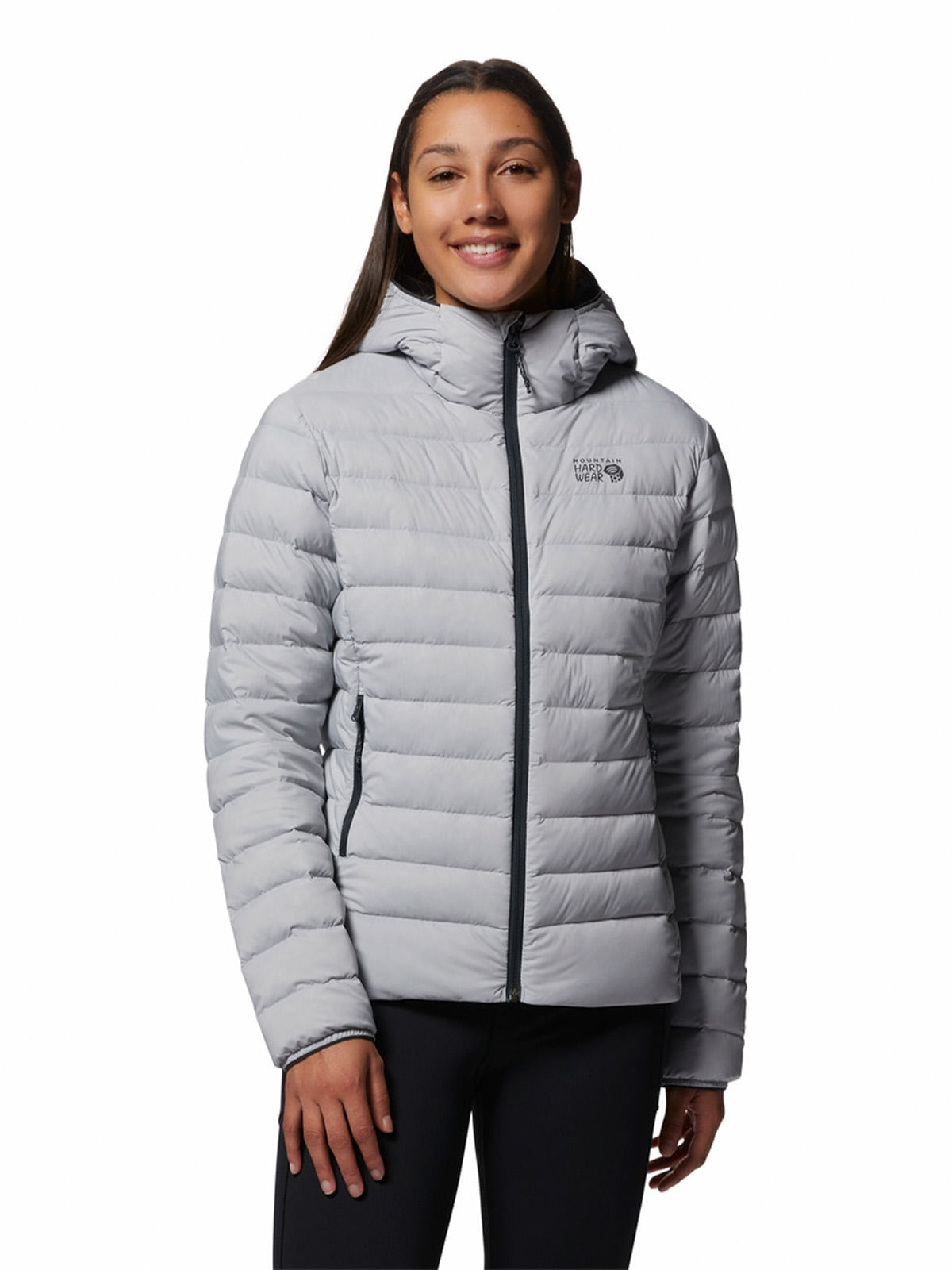 Parka Mujer Deloro Down Full Zip Gris Mountain Hardwear
