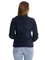 Polar-Casual-Mujer-Women-S-Microfleece-Quarter-Zip-Azul-Cat