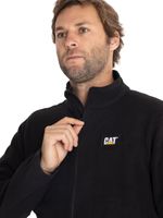 Polar-Casual-Hombre-Microfleece-Full-Zip-Negro-Cat