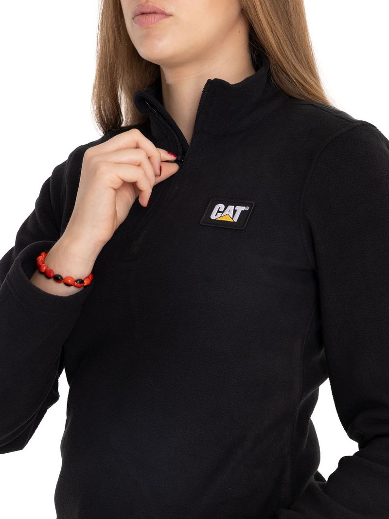 Polar-Casual-Mujer-Women-S-Microfleece-Full-Zip-Negro-Cat