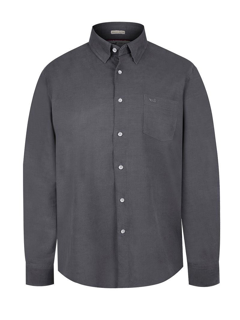 Camisa-Algodon-Organico-Hombre-Corduroy-Gris-Rockford