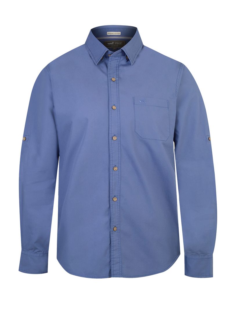 Camisa-Algodon-Organico-Hombre-Galiton-Azul-Rockford